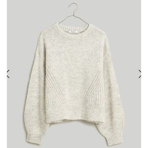 Madewell Simone wedged fashioning crew in Heather chrome